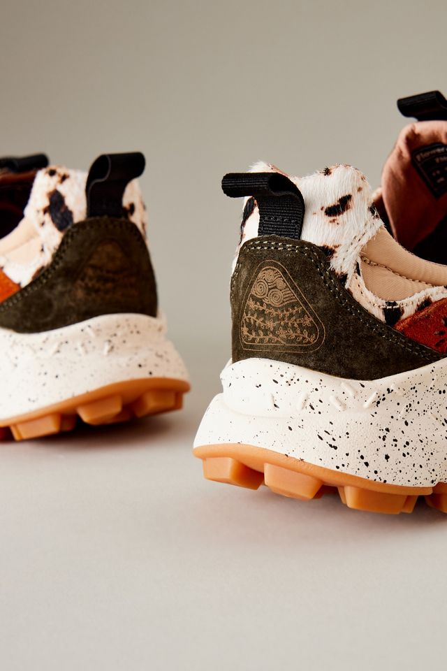Baskets en daim imprimé animal Yamano 3 Uni Flower Mountain #2