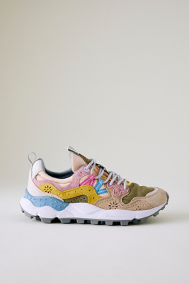 Flower Mountain Yamano 3 Suede Trainers In Beige