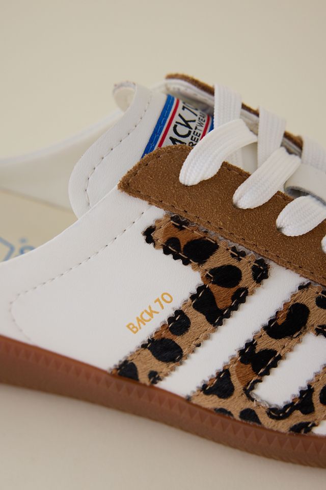 Back 70 Leopard Print Backless Mule Trainers #1