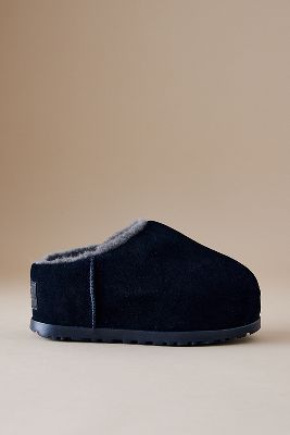 Ugg Pumped Slide Slippers In Black