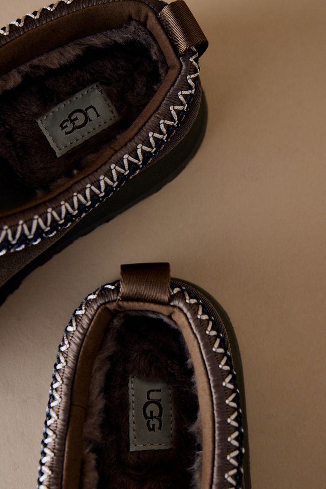 Pantoufles à plateforme en suède UGG Tazz #2