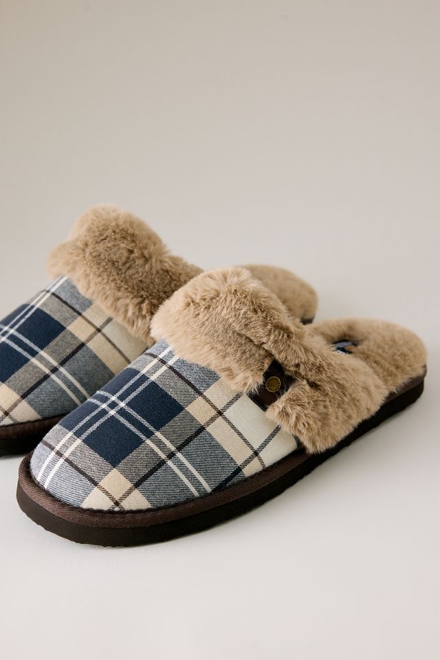 Barbour Claudia Tartan Mule Slippers #1