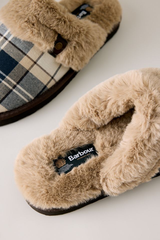 Barbour Claudia Tartan Mule Slippers #3