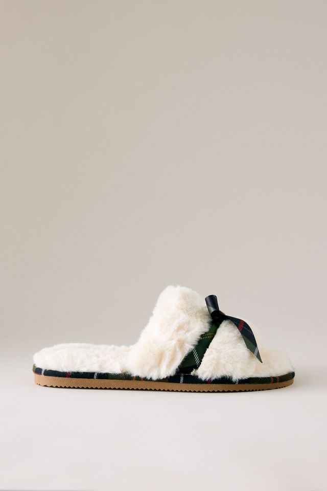 Barbour Eleanora Faux-Fur Slippers #1