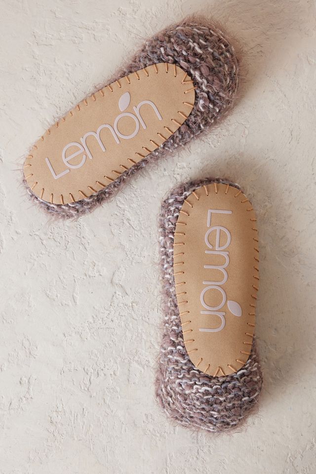 Lemon Confetti Slipper Socks #3