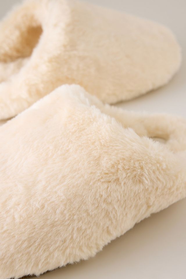 Maeve Faux-Fur Scuff Slippers #3
