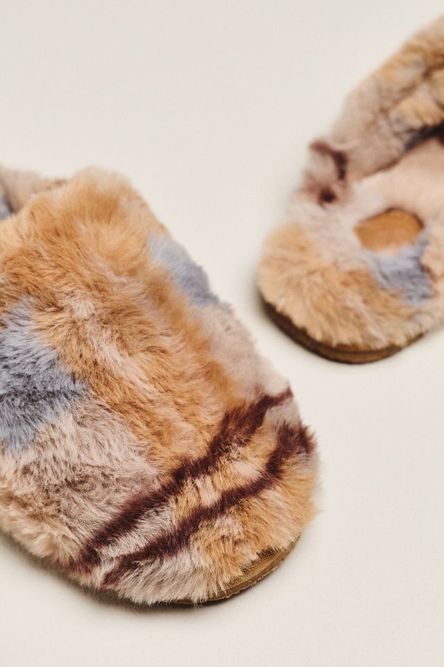 Maeve Faux-Fur Scuff Slippers #1