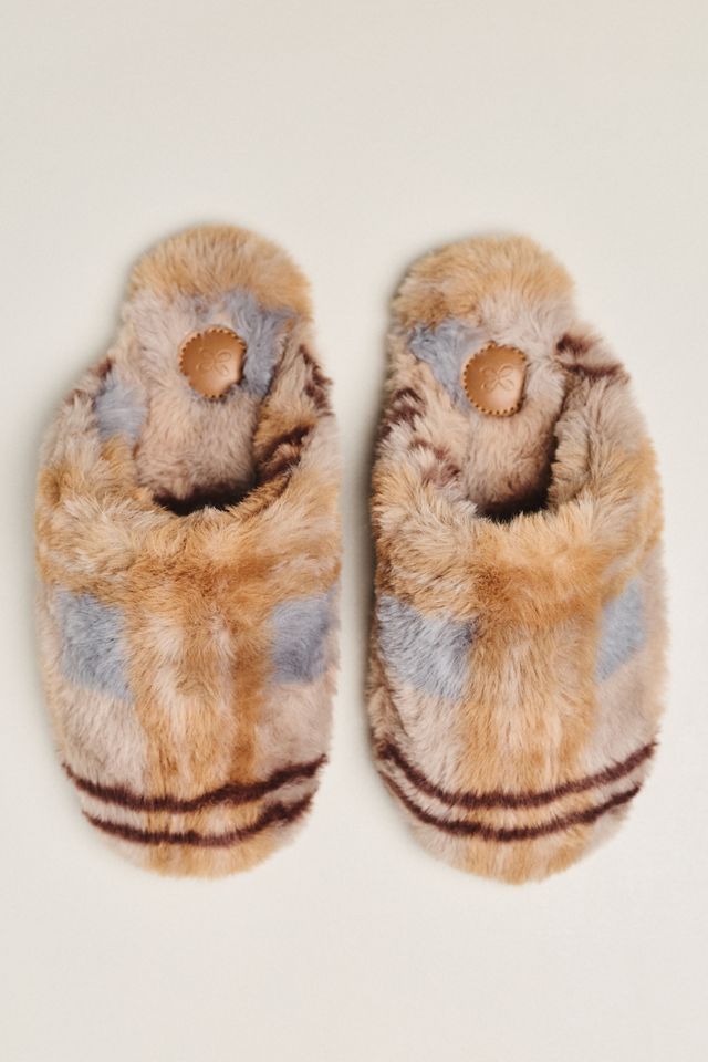 Maeve Faux-Fur Scuff Slippers #2
