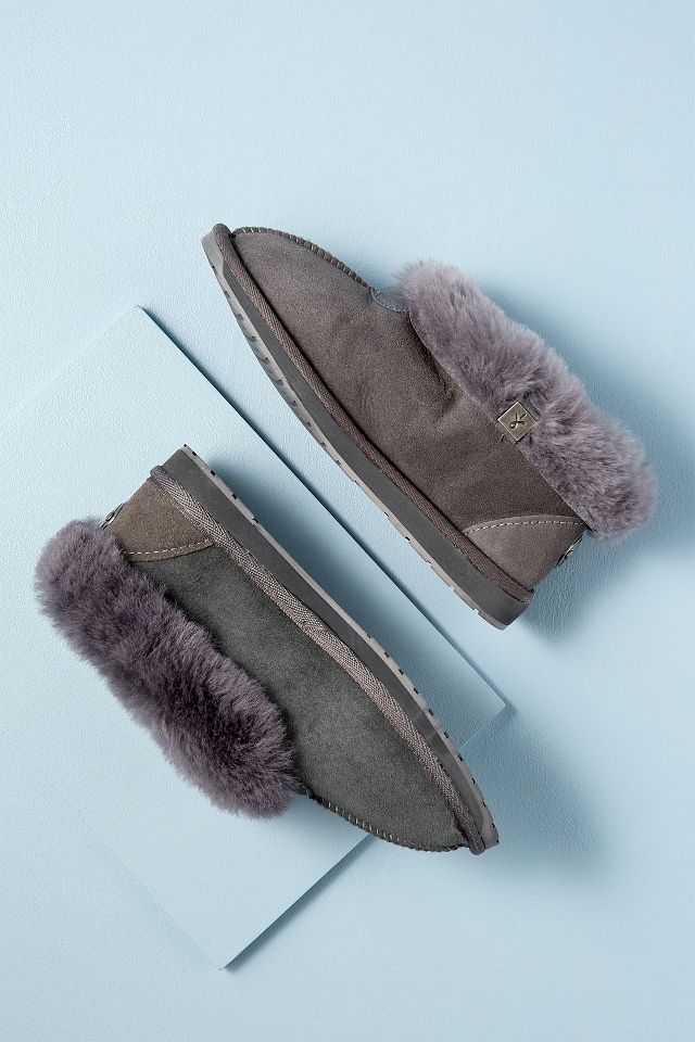 Anthropologie discount emu slippers