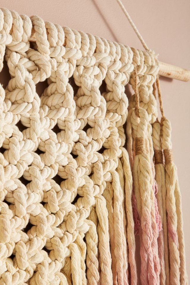 Dip-Dyed Macrame Woven Wall Art #1