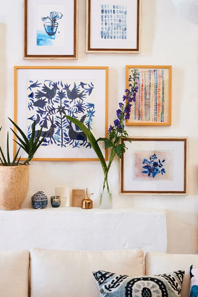 Indigo Bouquet Wall Art #3