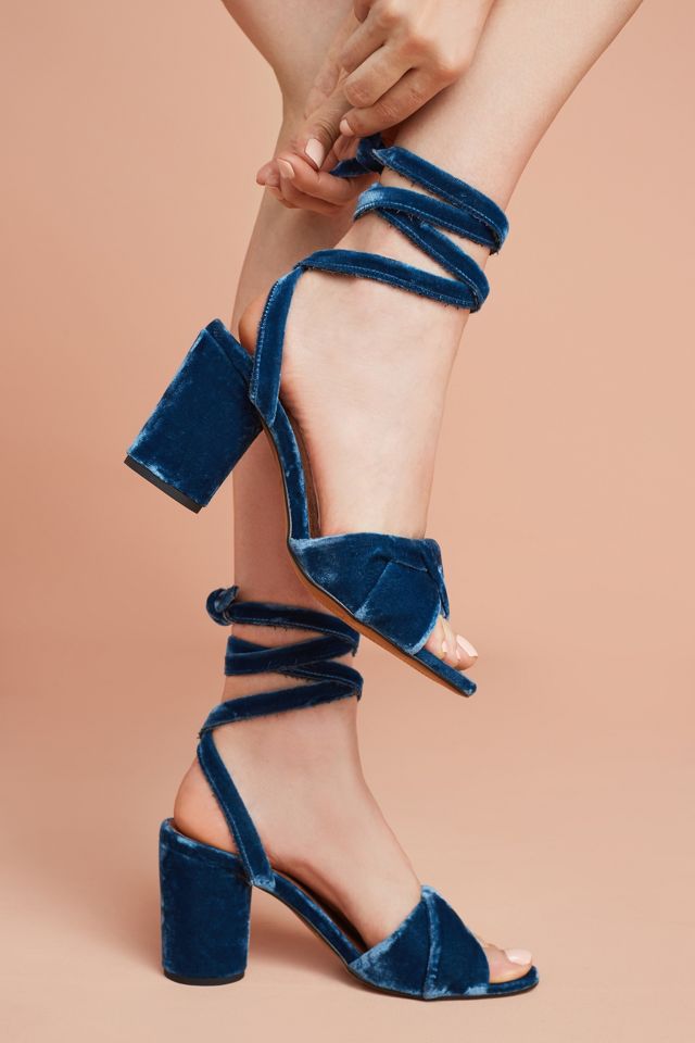 Ankle tie heels sale