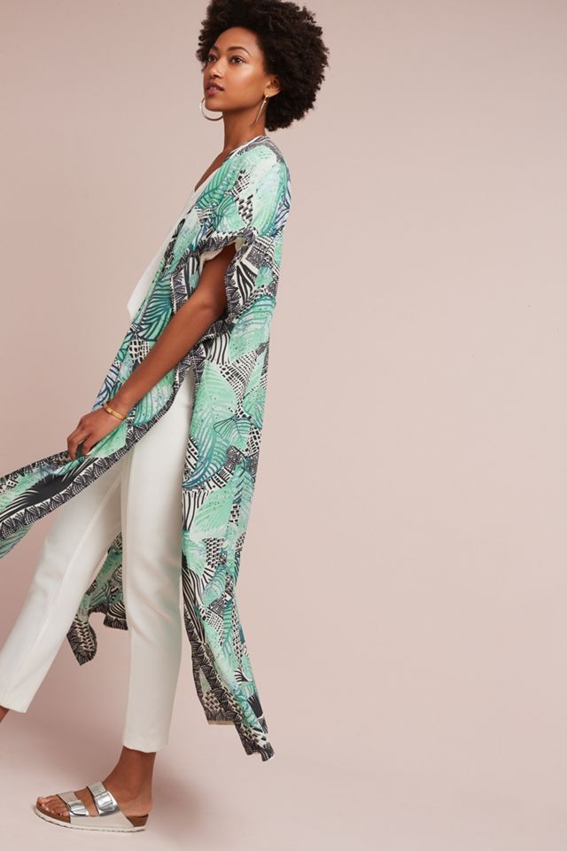 Tropicalia Silk Kimono #1