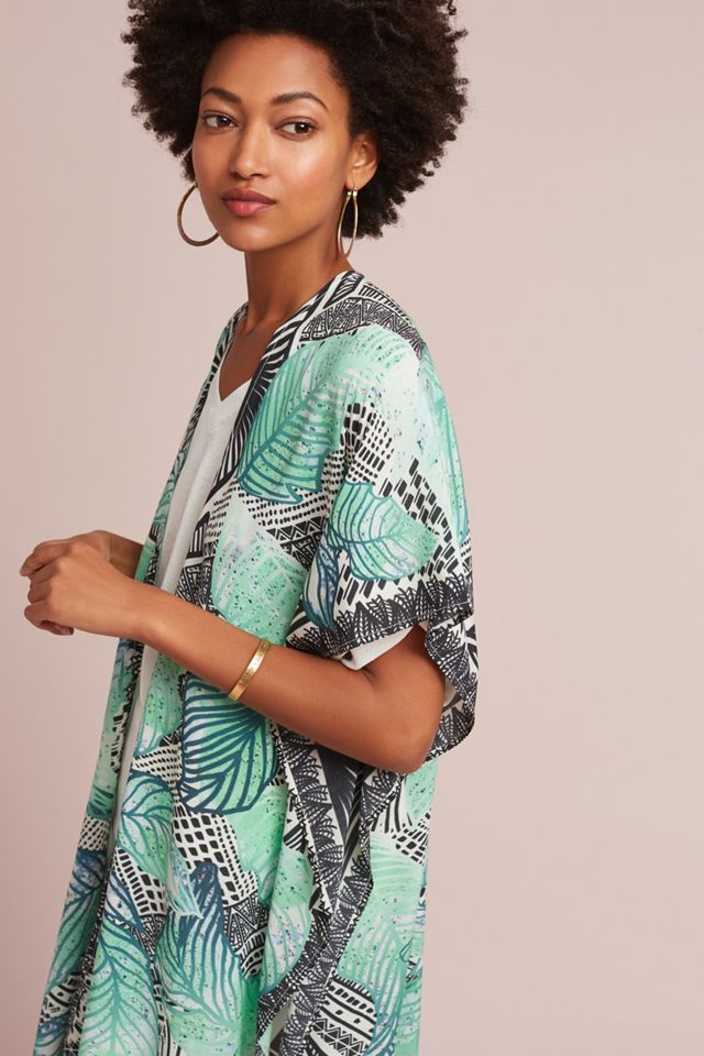 Tropicalia Silk Kimono #2