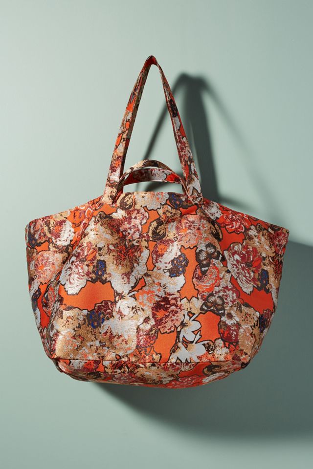 Floral Brocade Tote #1