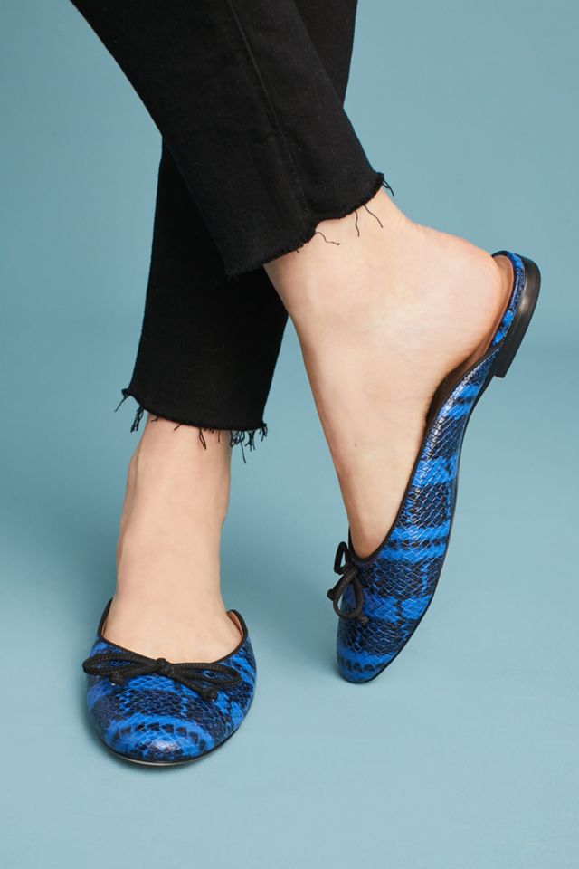 Anthropologie Snake-Printed Slides #1