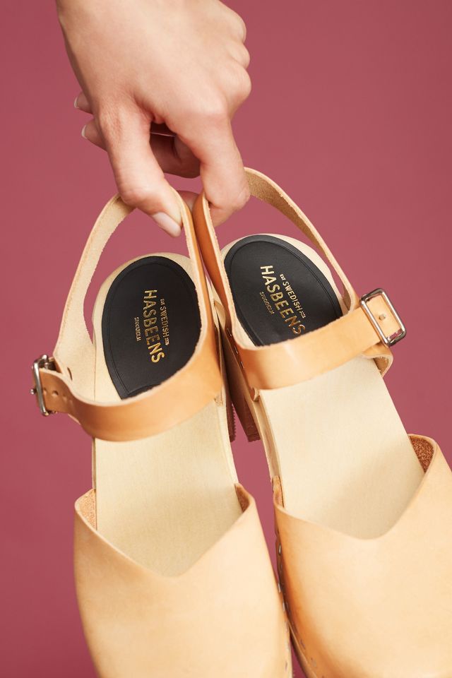 Swedish Hasbeens Covered High Platform Clogs