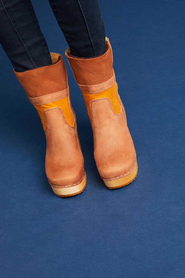 Swedish Hasbeens Hippie Platform Clog Boots #3