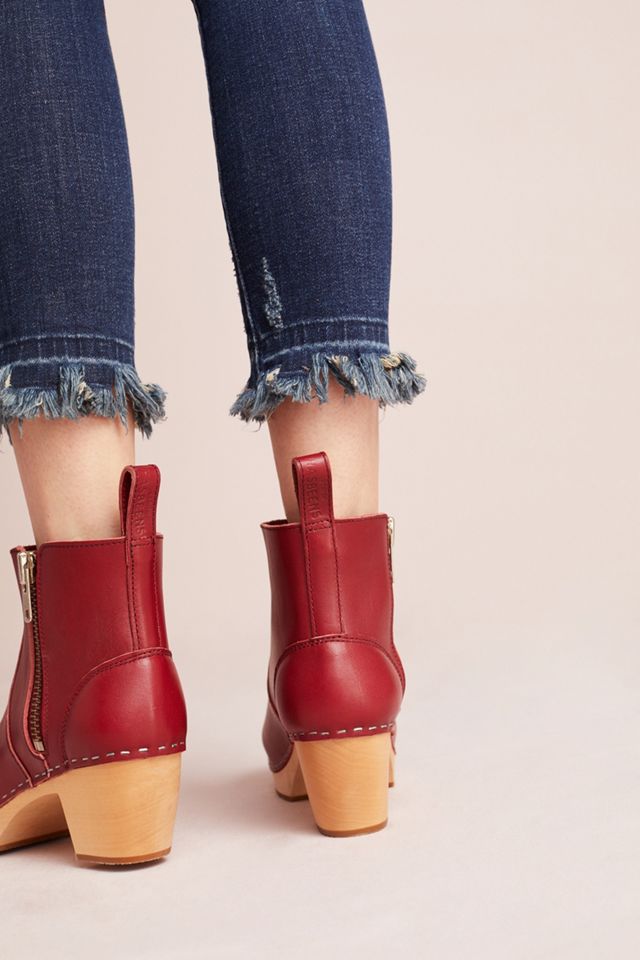 Swedish Hasbeens Zip It Emy Clog Boots #3