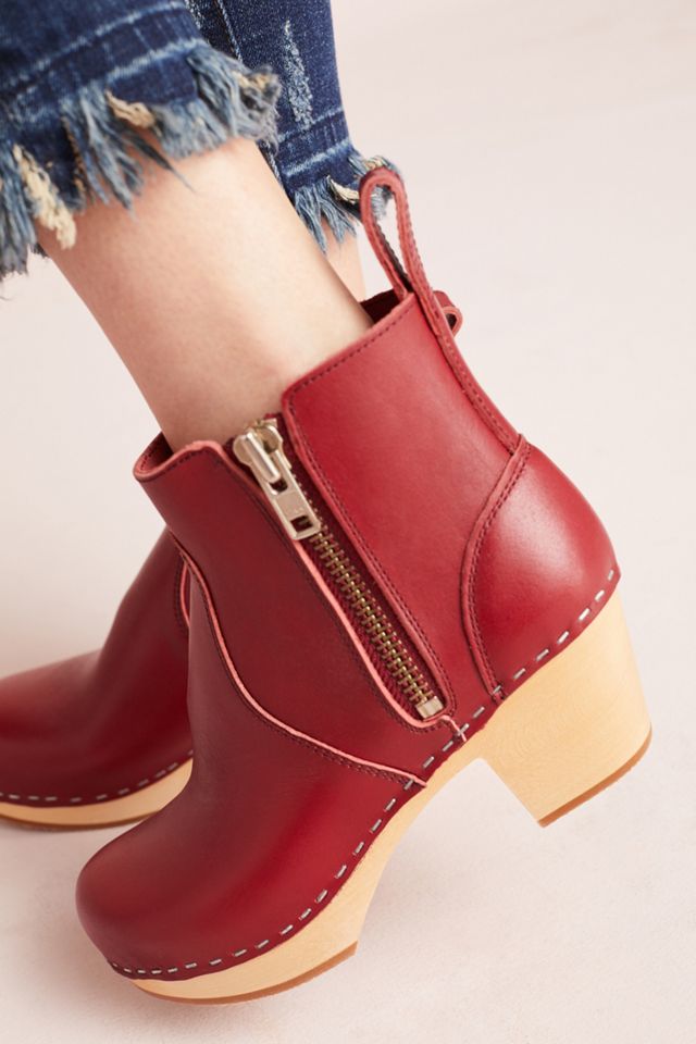 Swedish Hasbeens Zip It Emy Clog Boots #4