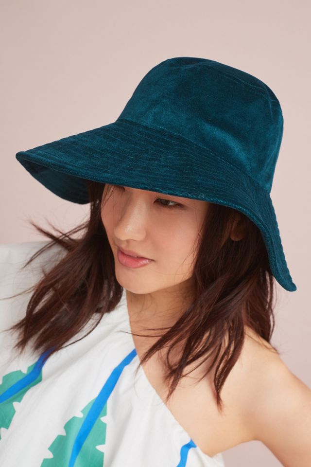 Anthropologie velvet bucket hat in pink Anthropologie | Accessories | Anthropologie Velvet Bucket  main image 2