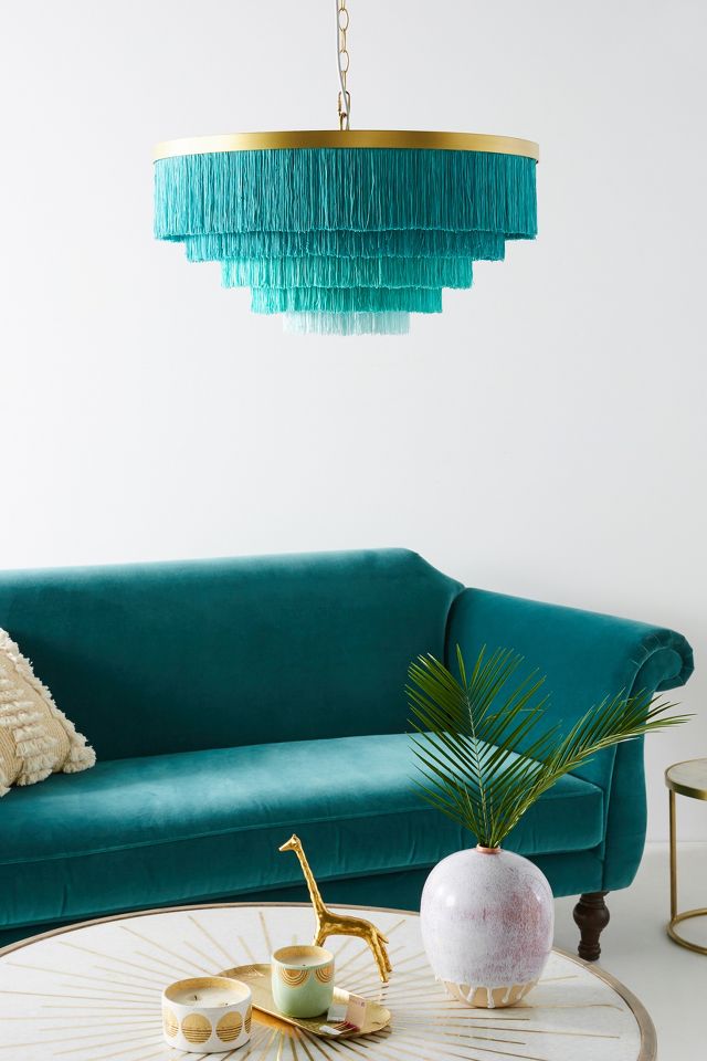 Tassel deals chandelier anthropologie