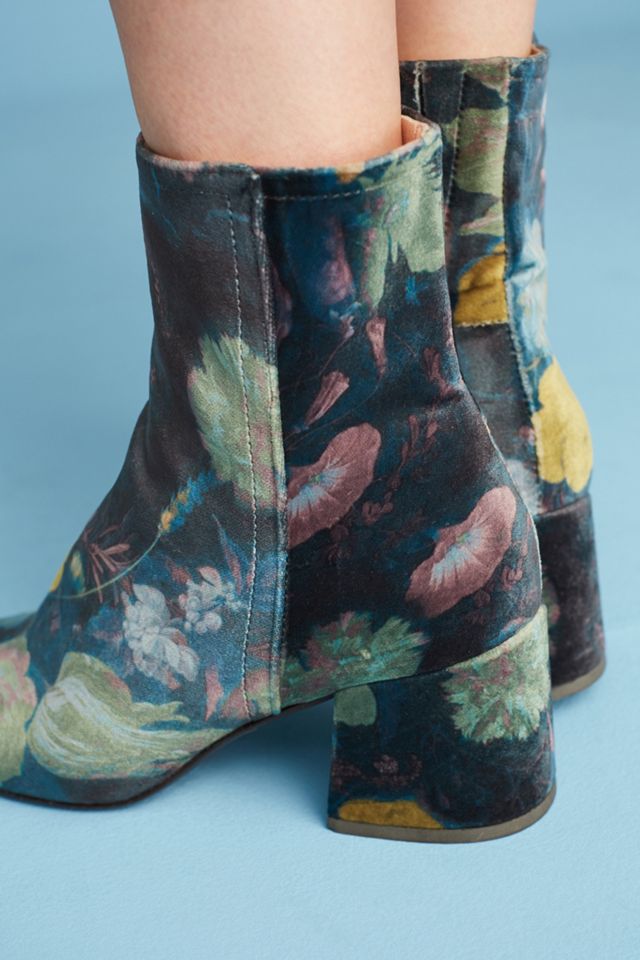 Miss L Fire Jeanie Floral Velvet Boots #3