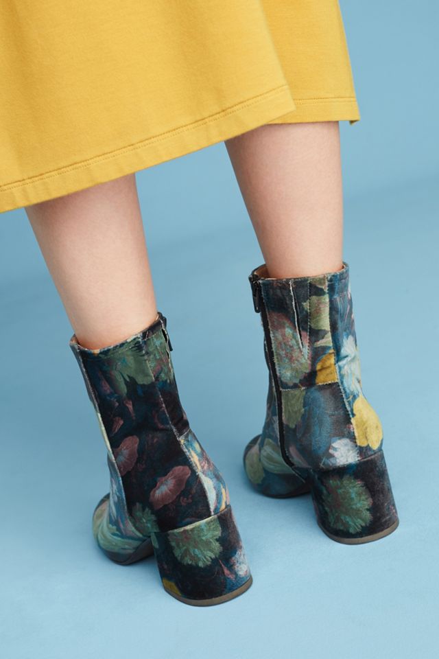 Miss L Fire Jeanie Floral Velvet Boots #4