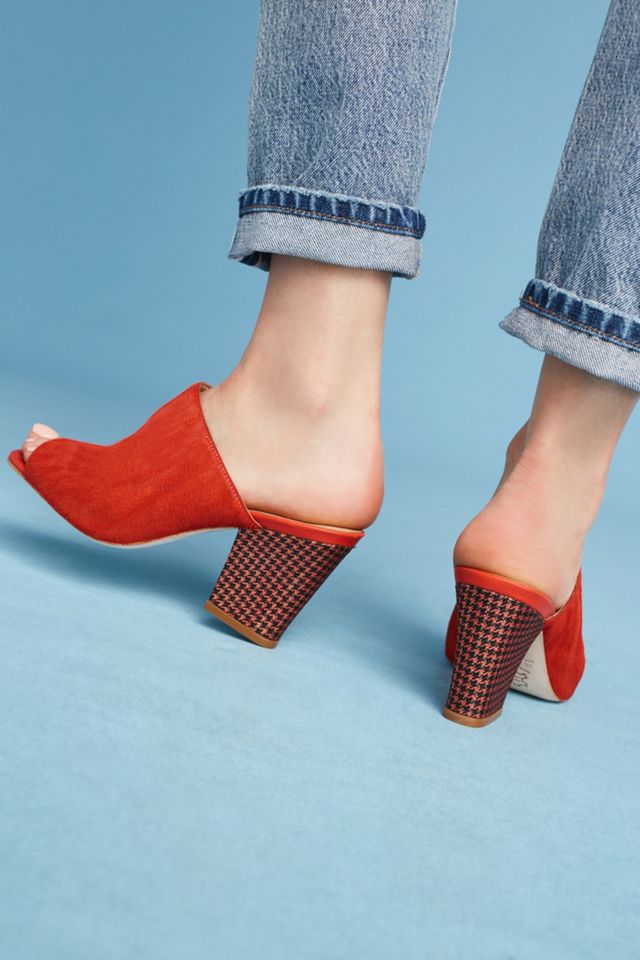 Anthropologie Calf Hair Block Heels #2