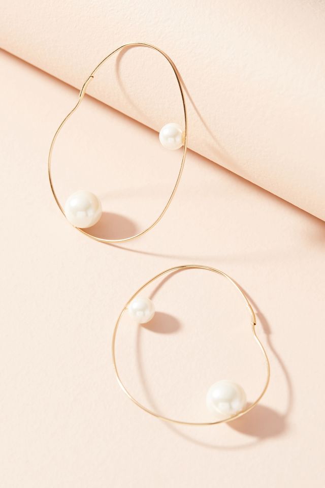 Perle Hoop Earrings | Anthropologie