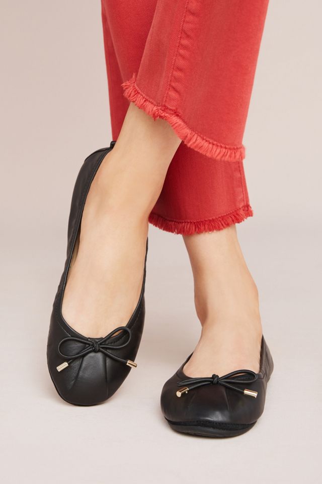 Yosi Samra Leather Ballet Flats #1