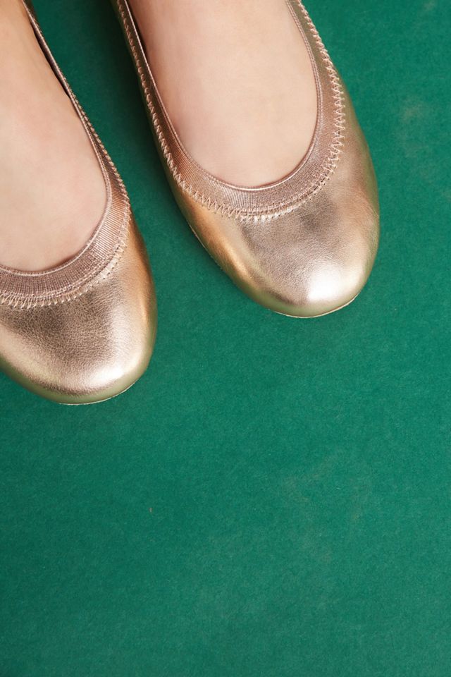 Yosi Samra Rose Gold Ballet Flats #3