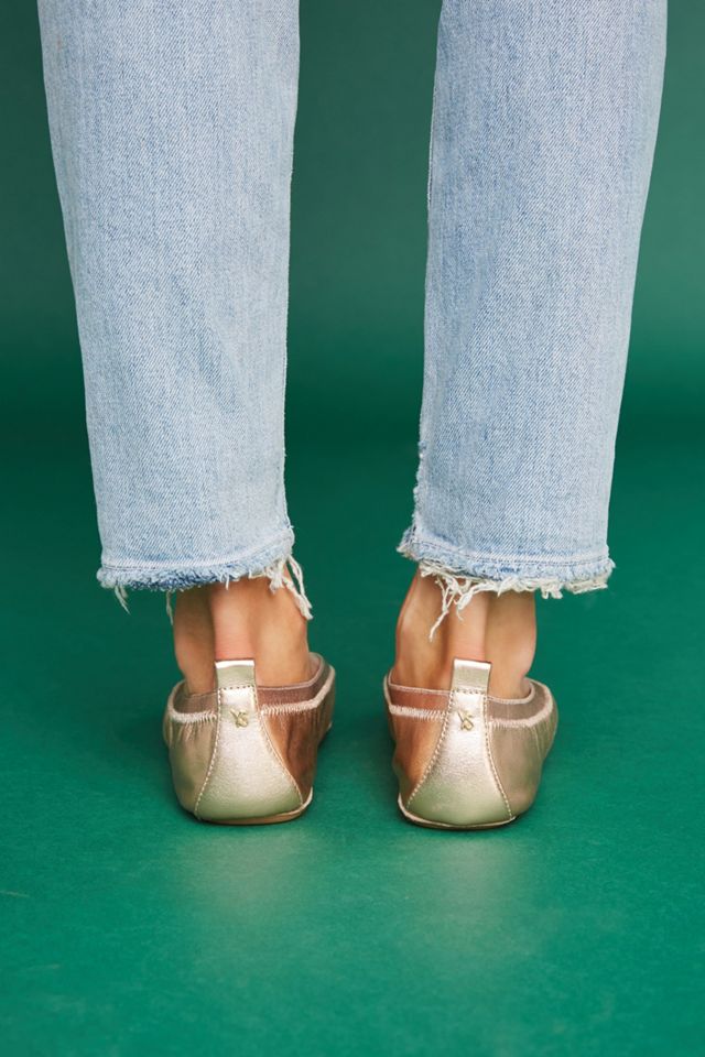 Yosi Samra Rose Gold Ballet Flats #4