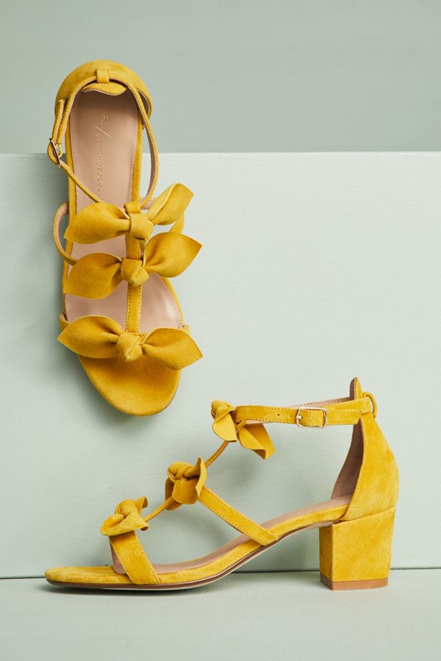 Anthropologie Bow T-Strap Heels #3