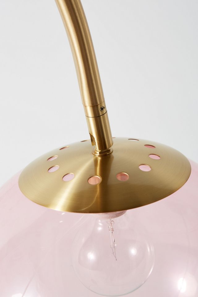 Rose Arched Glass Floor Lamp #1