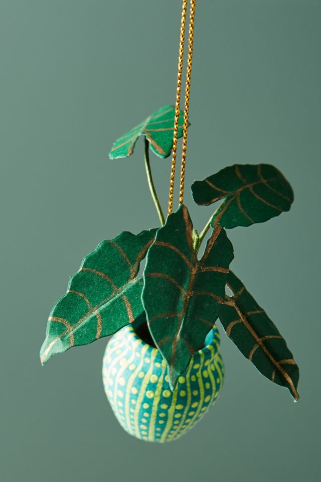 Glinted Houseplant Ornament #1