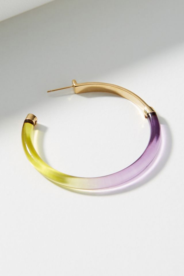 Gemology Lucite Hoops #1