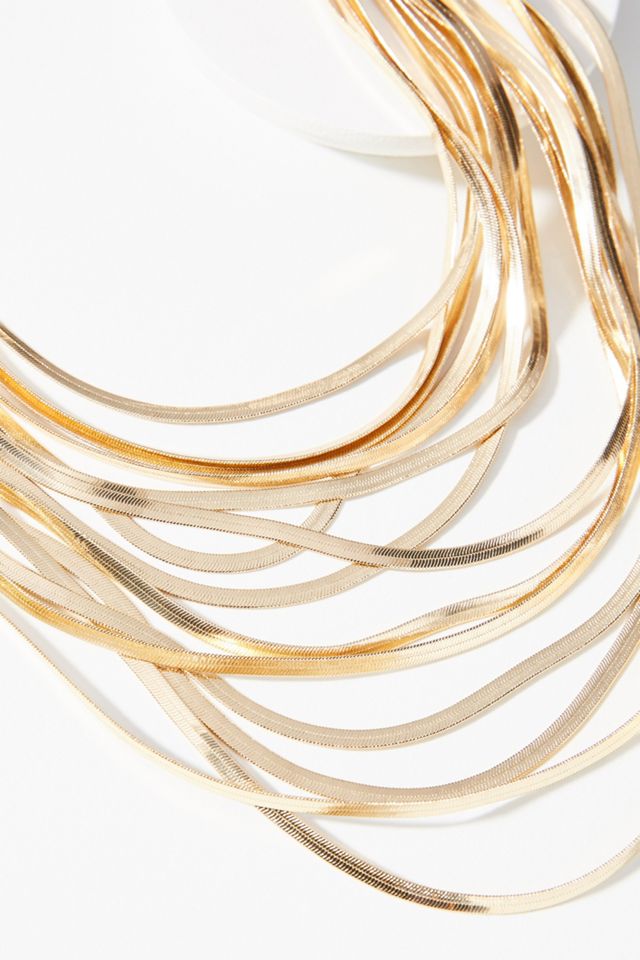 Snake Chain Layered Necklace #1