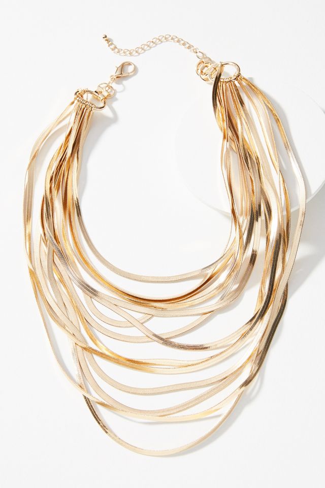 Anthropologie layered necklace sale