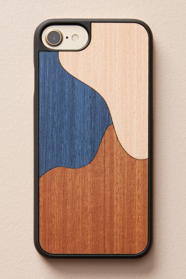 Wood'd Blue Inlay iPhone Case #1