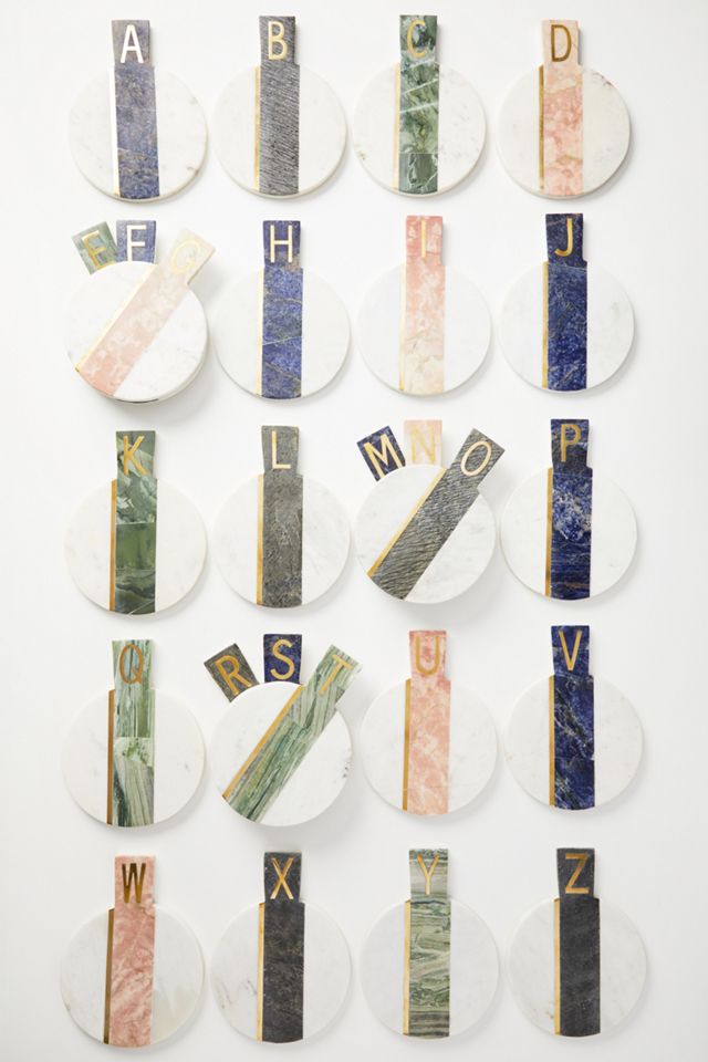 Marbled Monogram Cheese Board #2