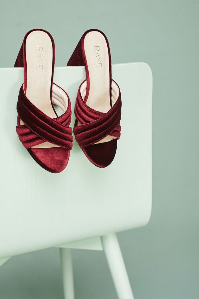 Raye Bella Velvet Mules #1