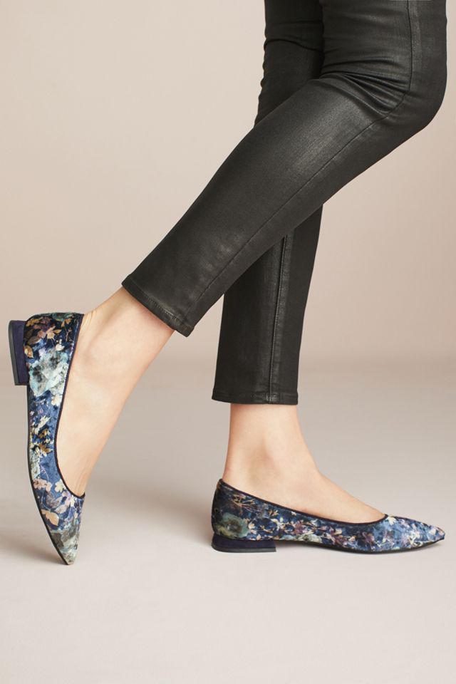 Elysess Velvet Ballet Flats #1