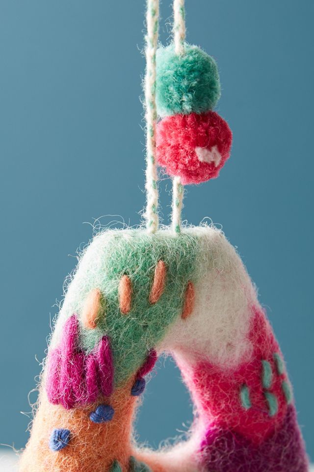 Felted Monogram Ornament #2