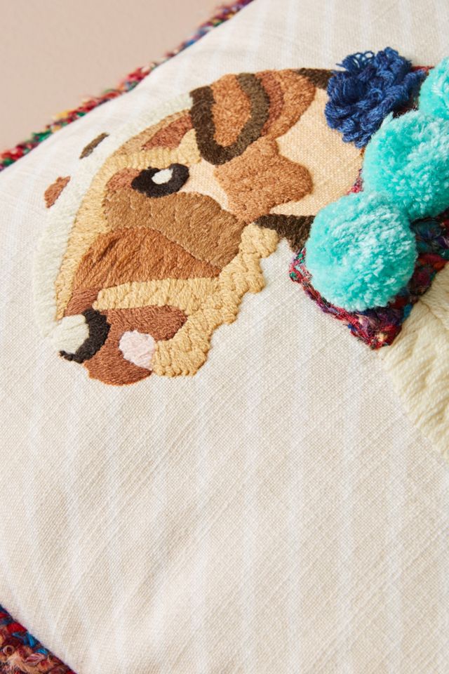 Embroidered Rufus Pillow #2