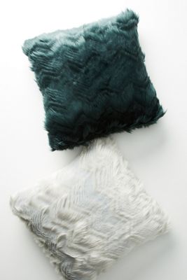 Chevron Faux Fur Pillow