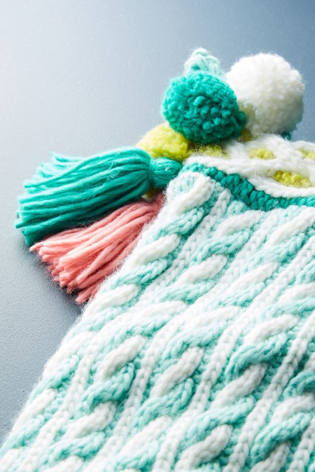 Mint Cableknit Stocking #1