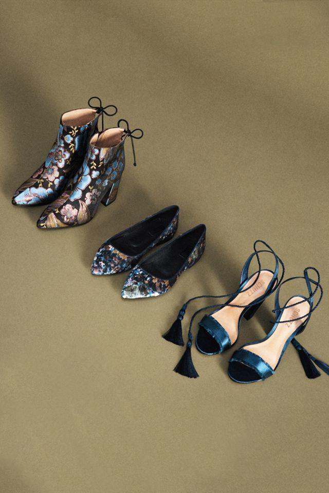 Anthropologie Printed Flare-Heeled Boots #5