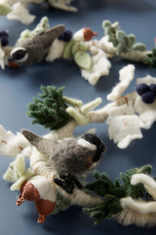 Felted Songbird Garland #1