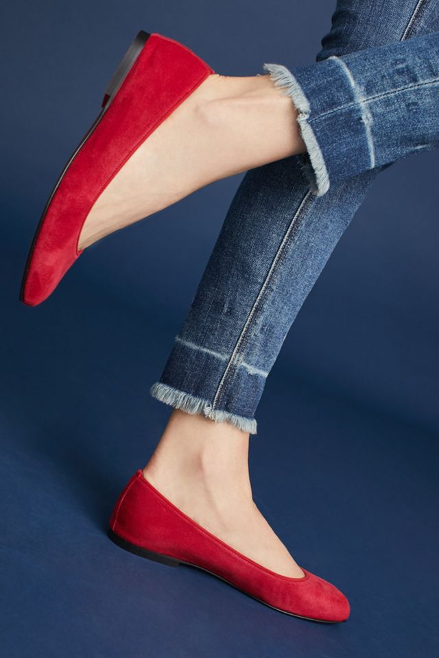 Bisue Ballerinas Square-Toe Floral Ballet Flats #2